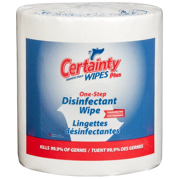CERTAINTY PLUS DISINFECTANT WIPE - 2X800 PRICE PER CASE Corporate Facility Supply