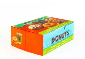 DONUT BOX, DESIGN-10 X 7 X 3.5 (100/CS) ***CLEARANCE***