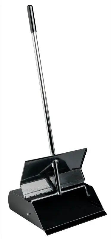 METAL LOBBY DUSTPAN WITH LID