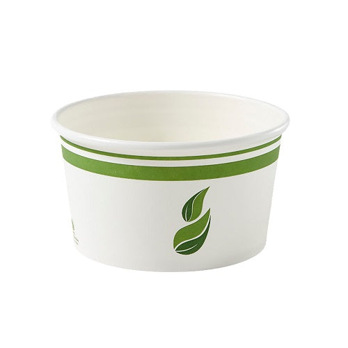12OZ FOOD/ SOUP CONTAINER, COMPOSTABLE, PLA-LINED, 500/CS (EG-P-PL-S12)