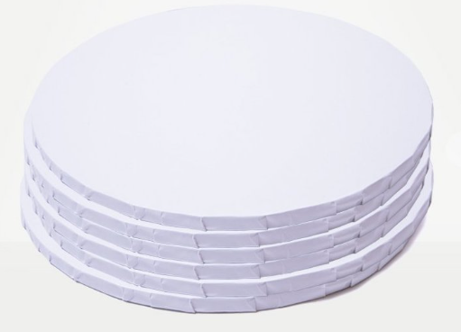 CAKE BOARD, 10 X 1/2", WHITE (6/PKG)
