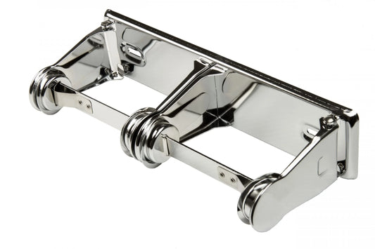 FROST DOUBLE ROLL TOILET TISSUE DISPENSER - CHROME Corporate Facility Supply
