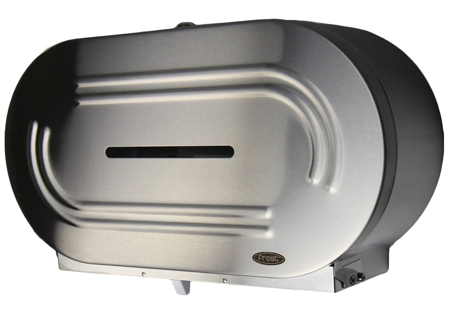 FROST STAINLESS TWIN JUMBO ROLL TISSUE DISP. Corporate Facility Supply