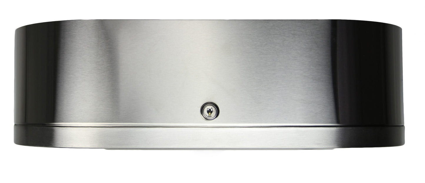 FROST STAINLESS TWIN JUMBO ROLL TISSUE DISP.