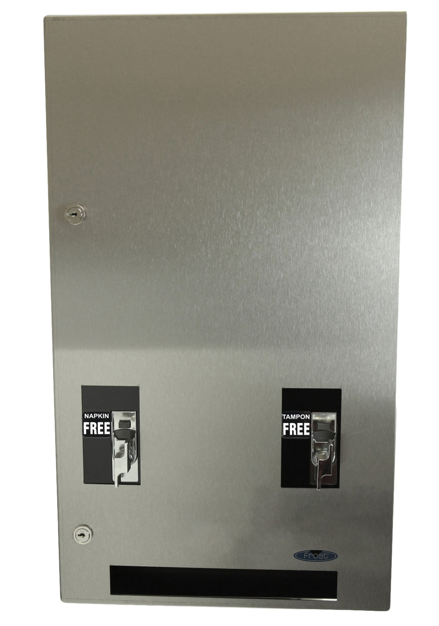 FROST FREE TAMPON/NAPKIN VENDOR, STAINLESS 608-3-FREE