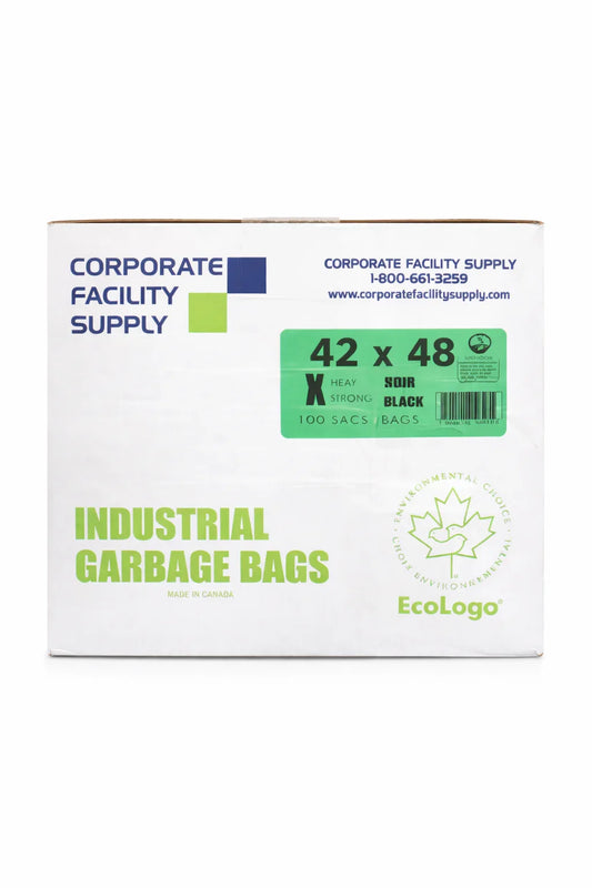 42 X 48 EXTRA STRONG BLACK - (100 CASE) Corporate Facility Supply