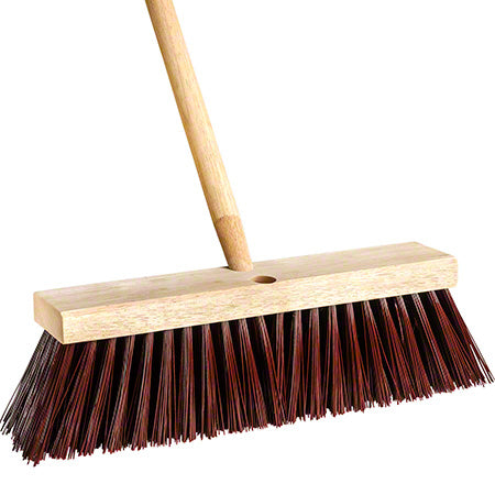 14" BARN BROOM HEAD POLY