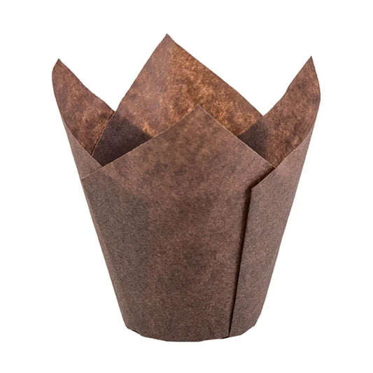 TULIP BAKING CUP, 175 X 175 X 50 (200/SLV) Corporate Facility Supply