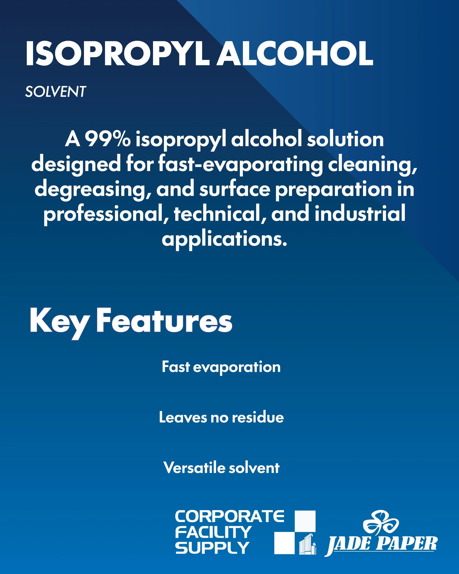 ISOPROPYL ALCOHOL 99% - 20L Corporate Facility Supply