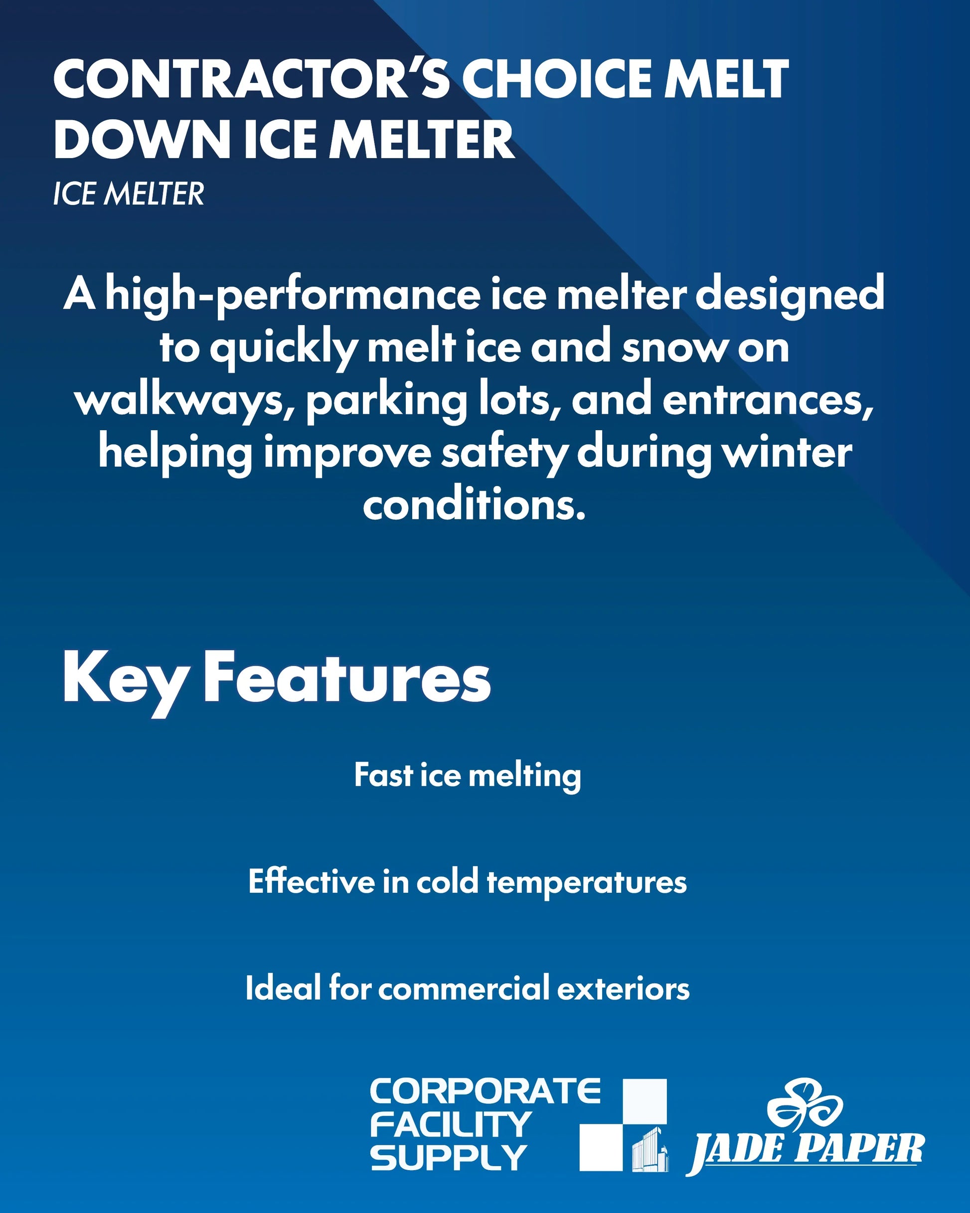 PREMIUM, ICE MELT - 50# BAG Corporate Facility Supply