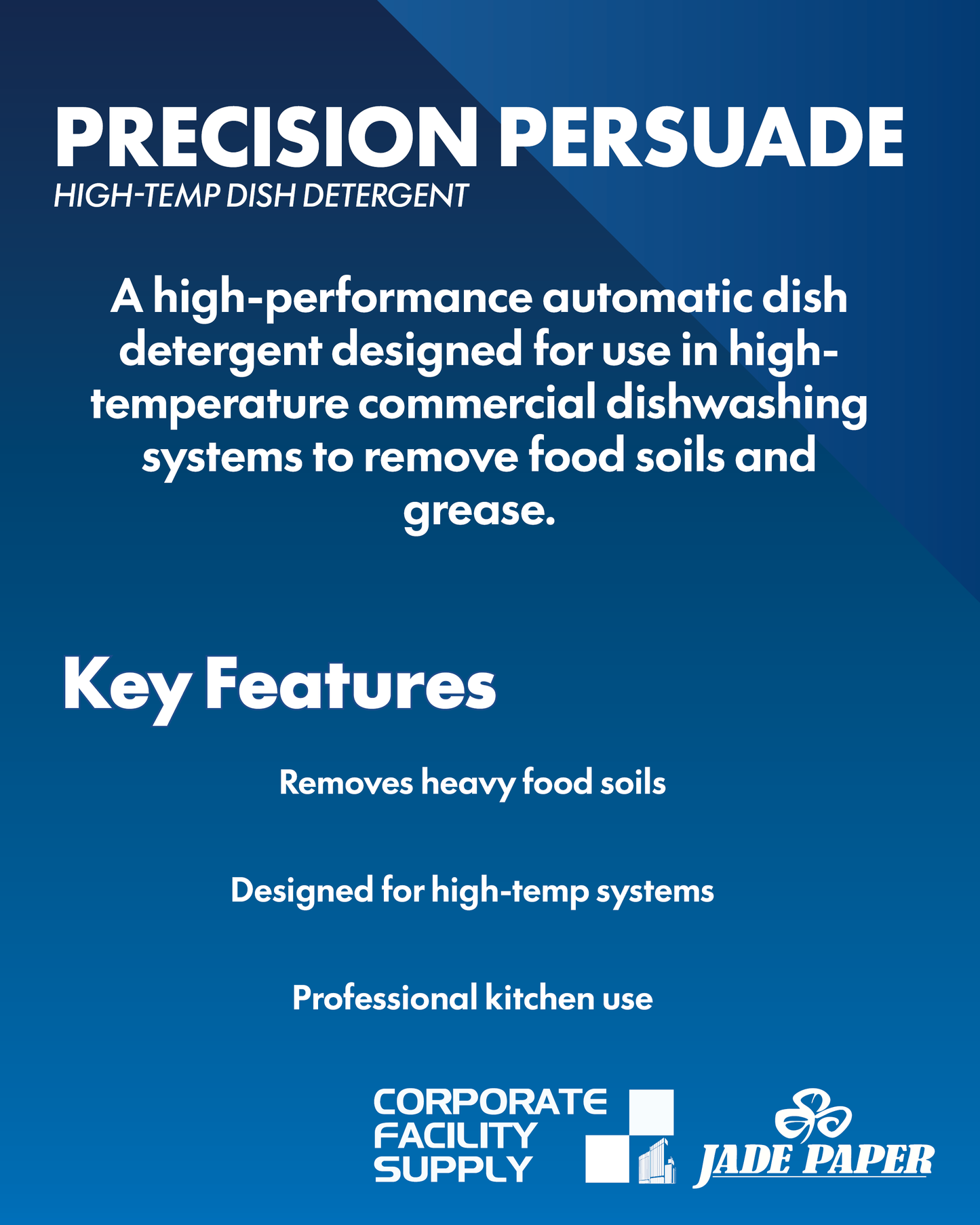 PRECISION PERSUADE CHLORINATED MACHINE DETERGENT - 4L