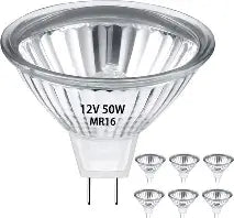 12V, 50W, 38 DEG. FLOOD, MR16, GU5.3 BASE (10/CS)