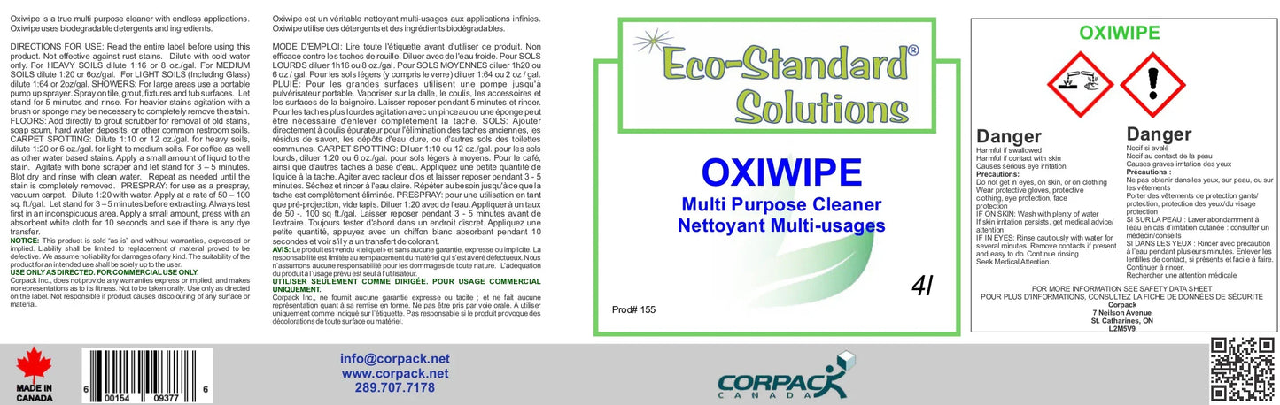PRECISION SUPERBLEND OXYWIPE - 4L Corporate Facility Supply