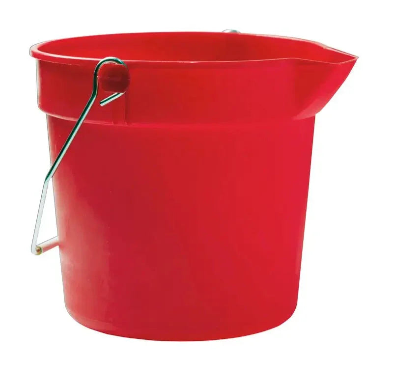 10 QT. HEAVY DUTY PAIL, RED Corporate Facility Supply