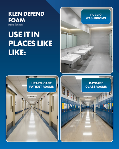 KLEN DEFEND FOAM HAND SANITIZER - 4 X 1.25L Foam