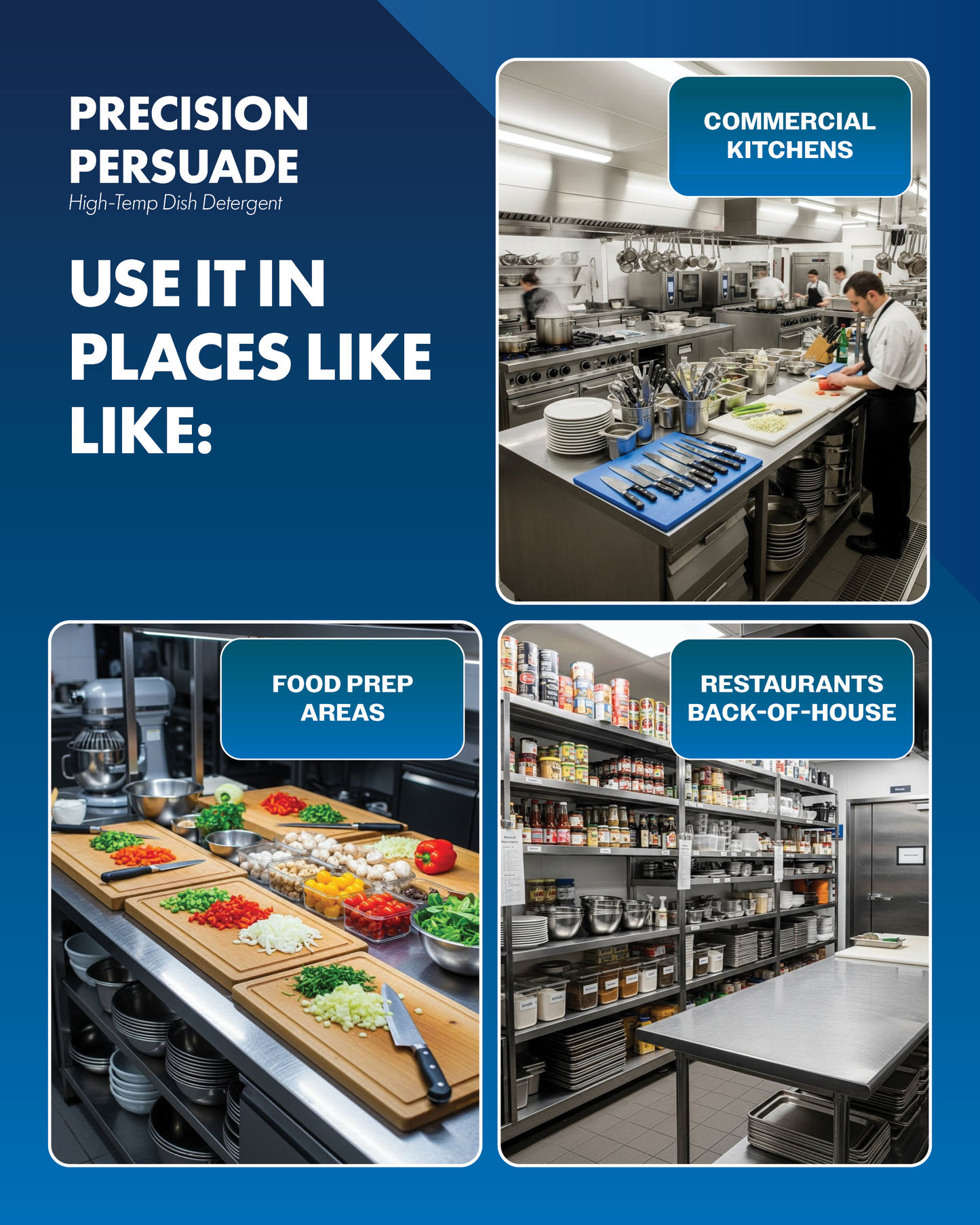 PRECISION PERSUADE CHLORINATED MACHINE DETERGENT - 4L