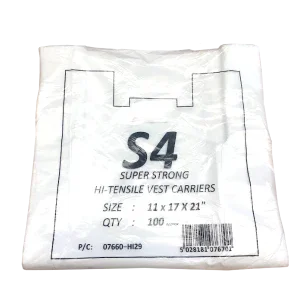 S-4 POLY BAG, WHITE - 17LB Corporate Facility Supply