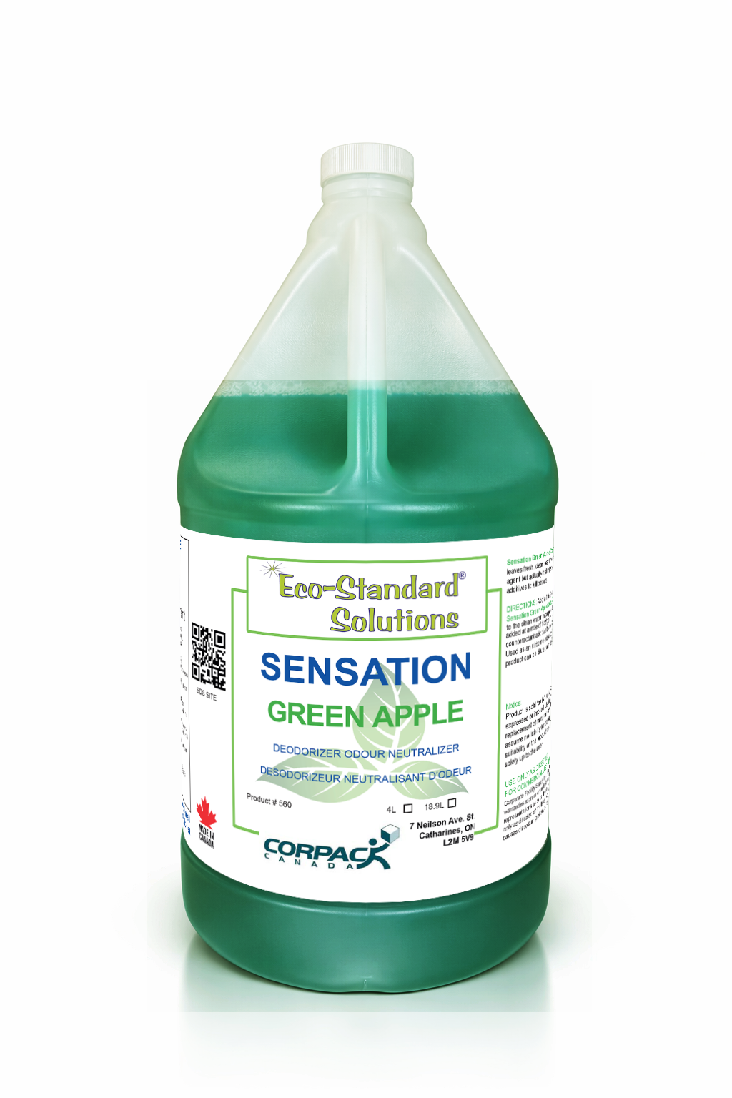 SENSATION ODOR COUNTERACTANT - GREEN APPLE - 4L