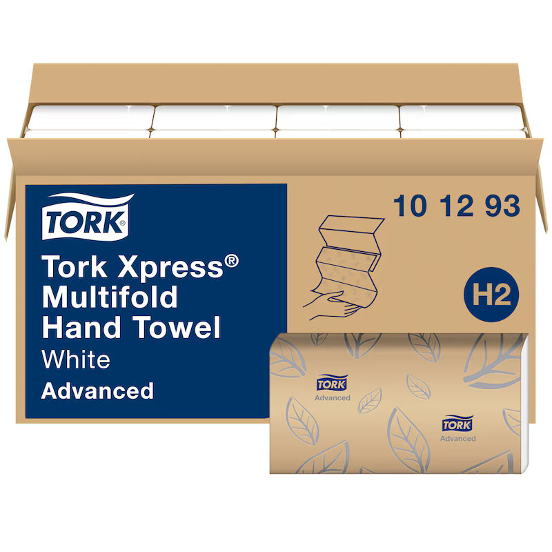 TORK ADVANCED HAND TOWEL INTERFOLD, 3 PANEL (16x189/3,024 case)