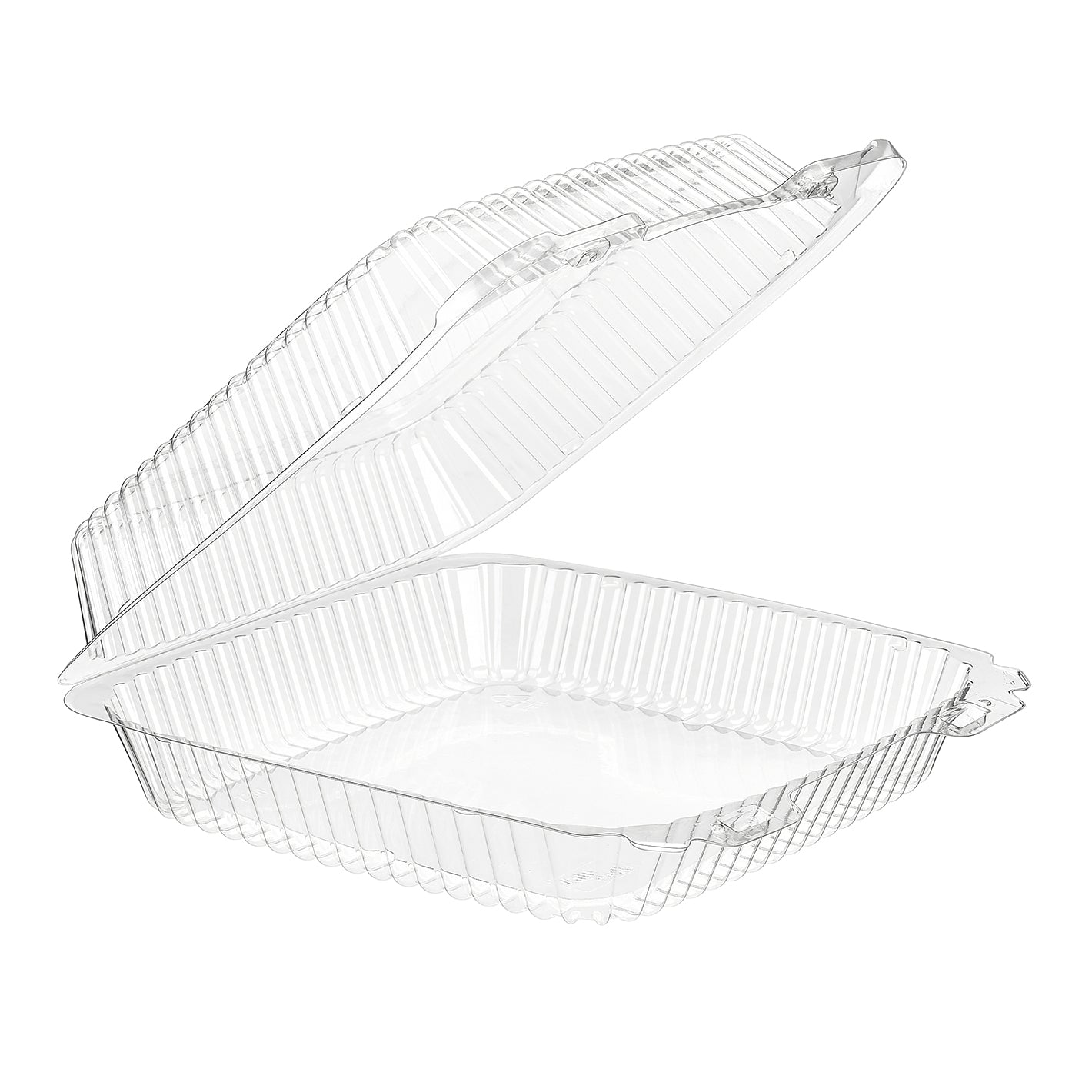 VPP730, 9 X 9 CLEAR HINGED LID CONTAINER (200/CS)