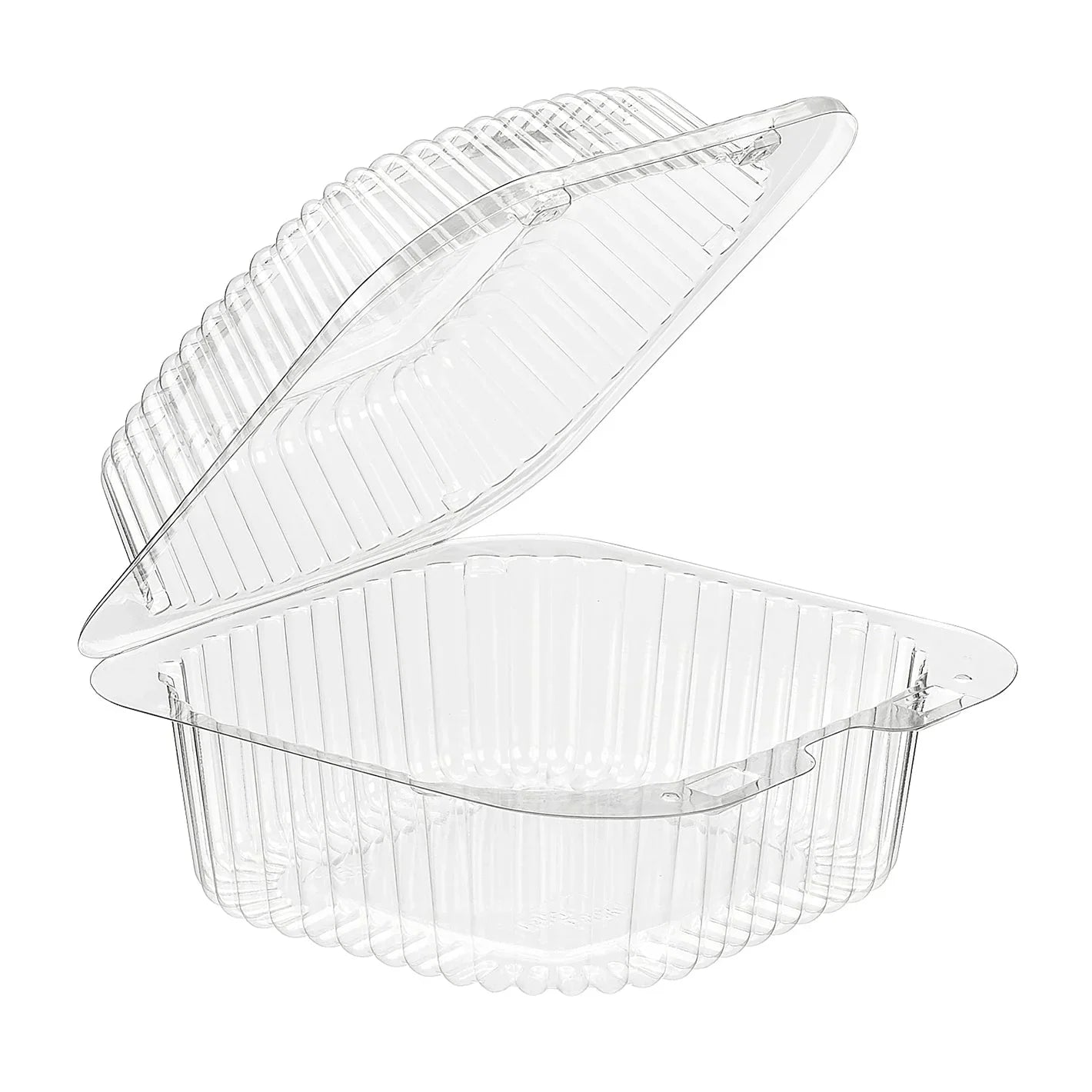 VPP756, 6 X 6 CLEAR HINGED LID CONTAINER (500/CS) Corporate Facility Supply