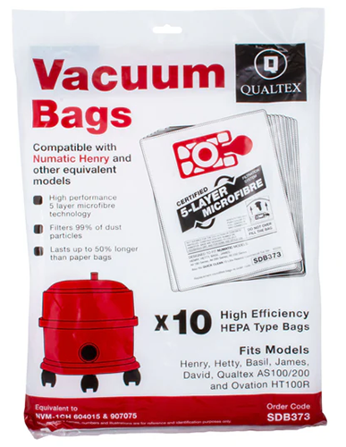 HENRY AM VAC BAGS - 10/PKG (SDB373)