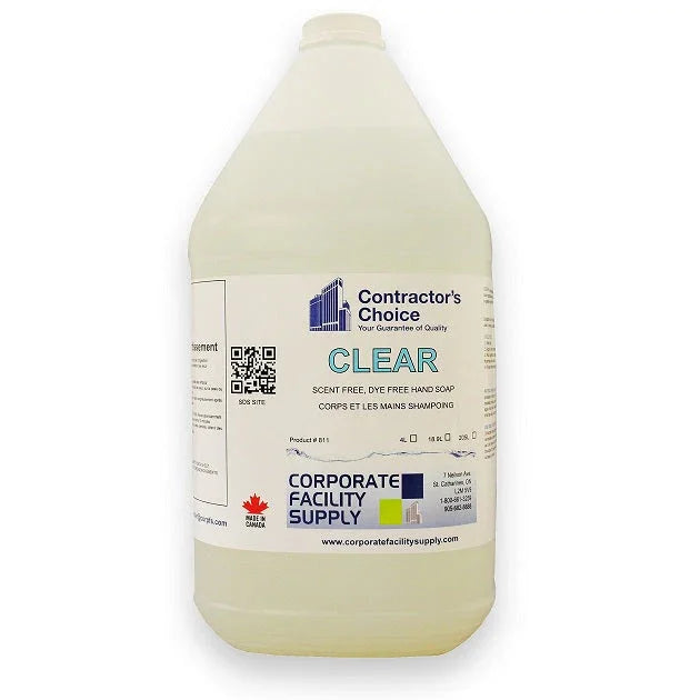 CLEAR HAND & BODY SOAP - 4L Corporate Facility Supply