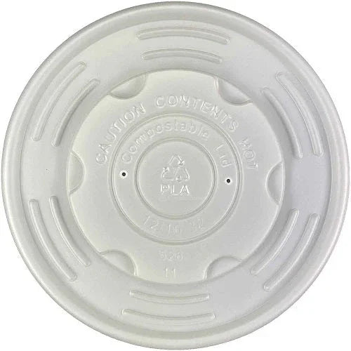 CPLA LID FOR 12-32OZ PLA-LINED FOOD/SOUP CONTAINERS,500/CS (EG-P-CPLA-S12-LID) Corporate Facility Supply