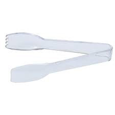 TONGS  CLEAR (48/CS) ***CLEARANCE ITEM***