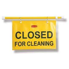 SPRING LOADED BAR- CLOSED FOR CLEANING