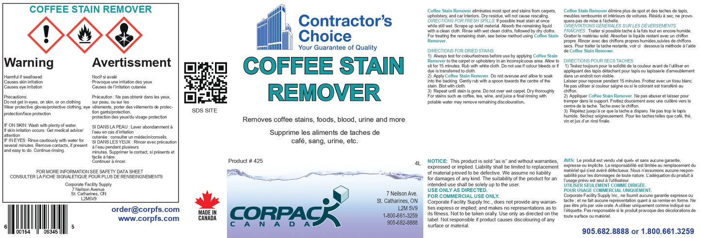 COFFEE STAIN REMOVER - 4L