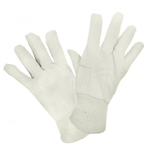 COTTON CANVAS WORK GLOVES - MENS (195M) ***CLEARANCE ITEM***