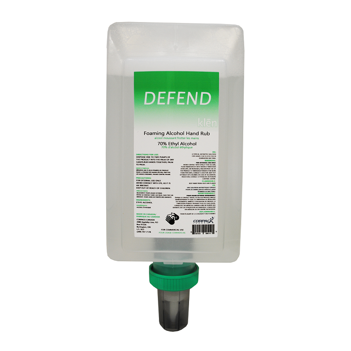KLEN DEFEND FOAM HAND SANITIZER - 4 X 1.25L Foam