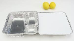 3 COMPARTMENT FOIL TRAY & LID (250/CS) Corporate Facility Supply