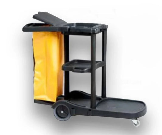 DELUXE MAID CART W/ ZIPPERED BAG Corporate Facility Supply