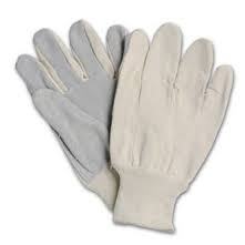 LEATHER PALM WORK GLOVE, KNIT WRIST (207-09)