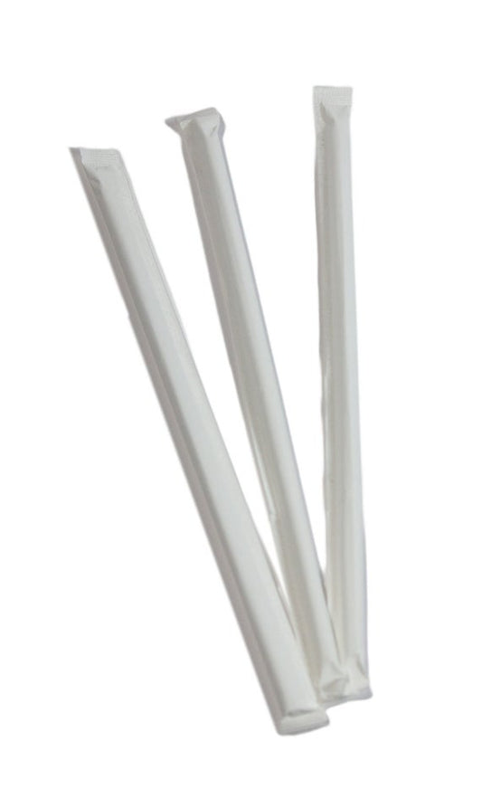 MILKSHAKE STRAW 10"  WRAPPED (9 X 250)