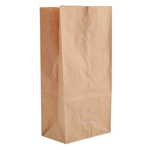 9.75 X 6 X 16 3/8'', PAPER BAG, KRAFT, DD50 (500/CS)