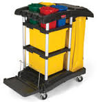 RUBBERMAID High Capacity Cleaning Cart