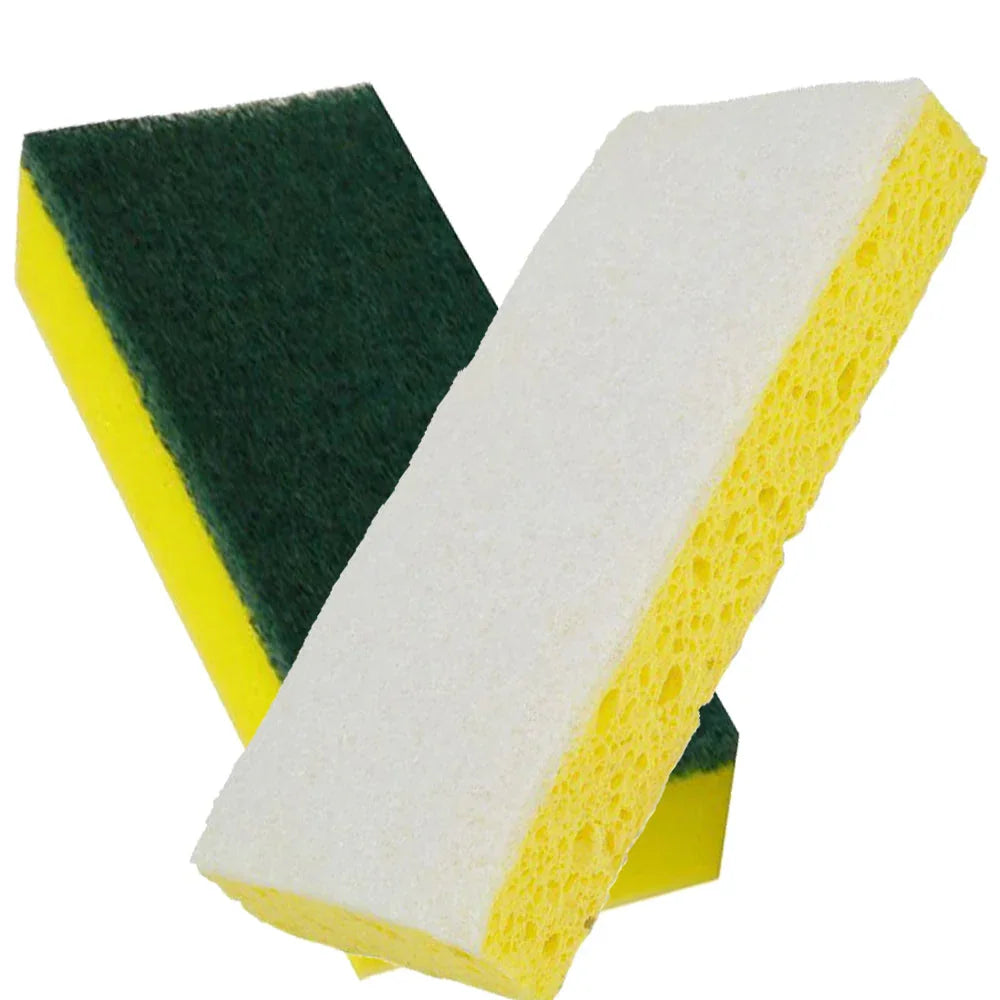 GREEN/YELLOW SCRUB SPONGE Corporate Facility Supply