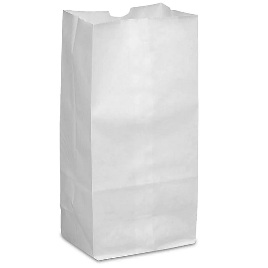 3LB PAPER BAG, WHITE (500/BDL) Corporate Facility Supply
