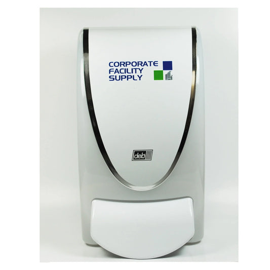 DEB PRIVATE LABEL DISPENSER - WHITE Corporate Facility Supply