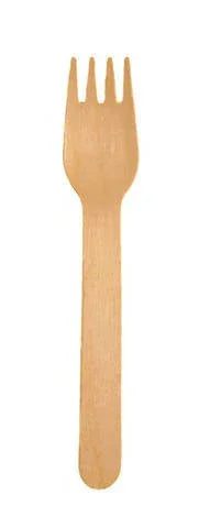 6.25" WOODEN FORK, COMPOSTABLE, 20 X 100/CS (EG-WF-M) Corporate Facility Supply
