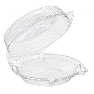 PIE CONTAINER 9 ” CLEAR HINGED 10 X 3 5/8 200/CS SLP119