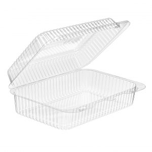 SLP40 CLEAR CONTAINER HINGED LID  Qty 276 073949